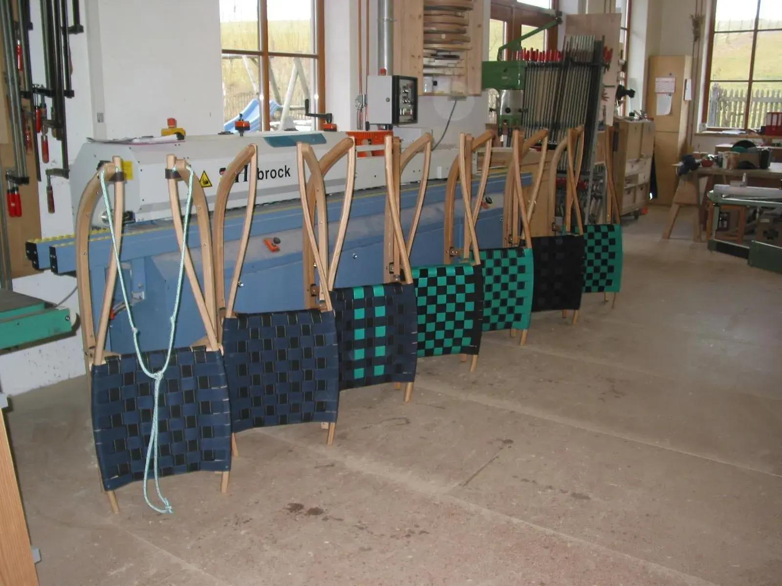 fertig gebaute Schlitten von der Schreinerei Georg Huber